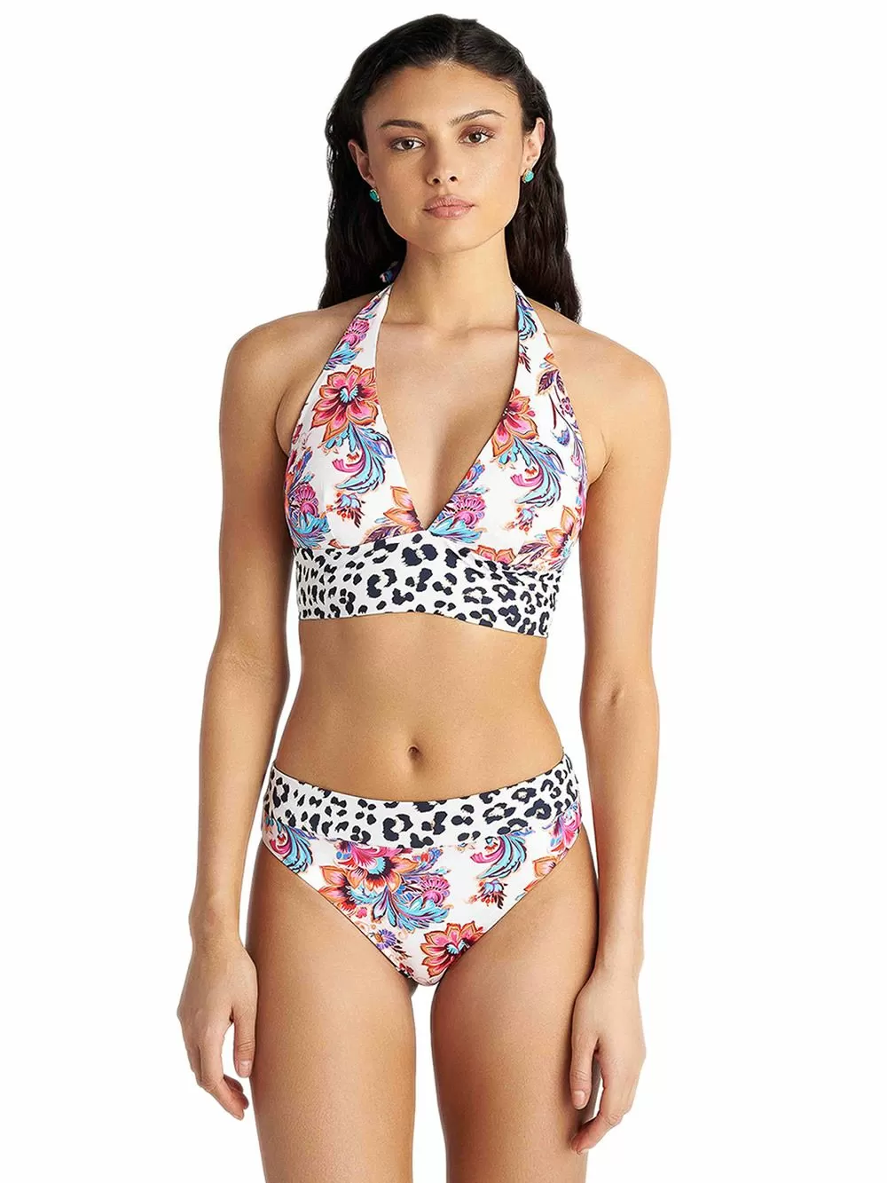 Μαγιό BLU4U Floral Escape Τρίγωνο Τοπ - Διπλής Όψης - Μεγάλο Στήθος - Ήπια Ενίσχυση