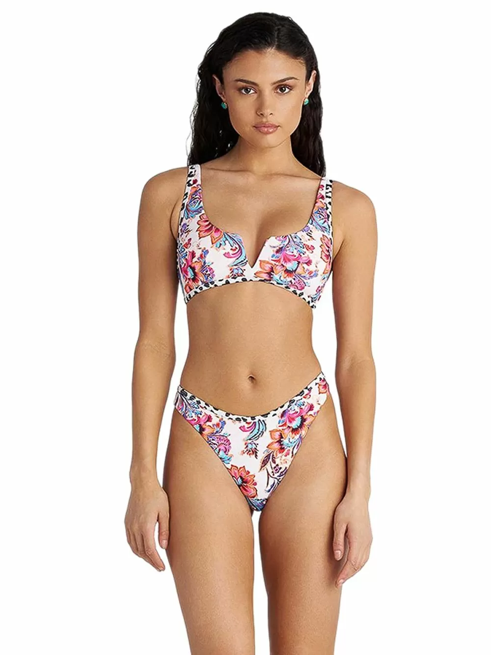 Μαγιό BLU4U Floral Escape Μπουστάκι Crop Top Μπουστάκι - Αόρατη Ενίσχυση