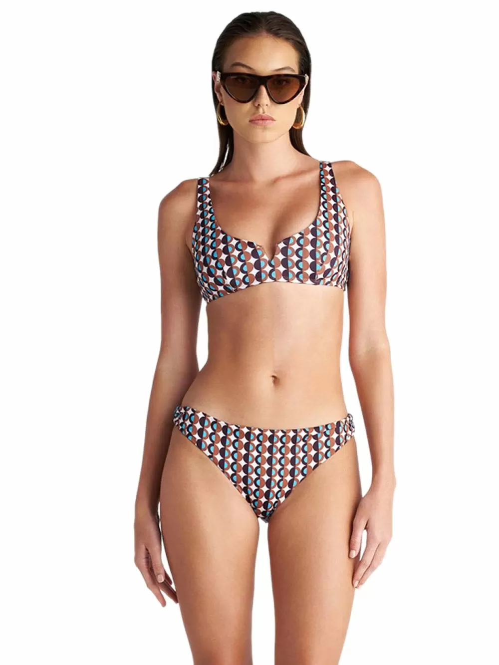 Μαγιό BLU4U Polca Borders Crop Top Μπουστάκι - Αόρατη Ενίσχυση