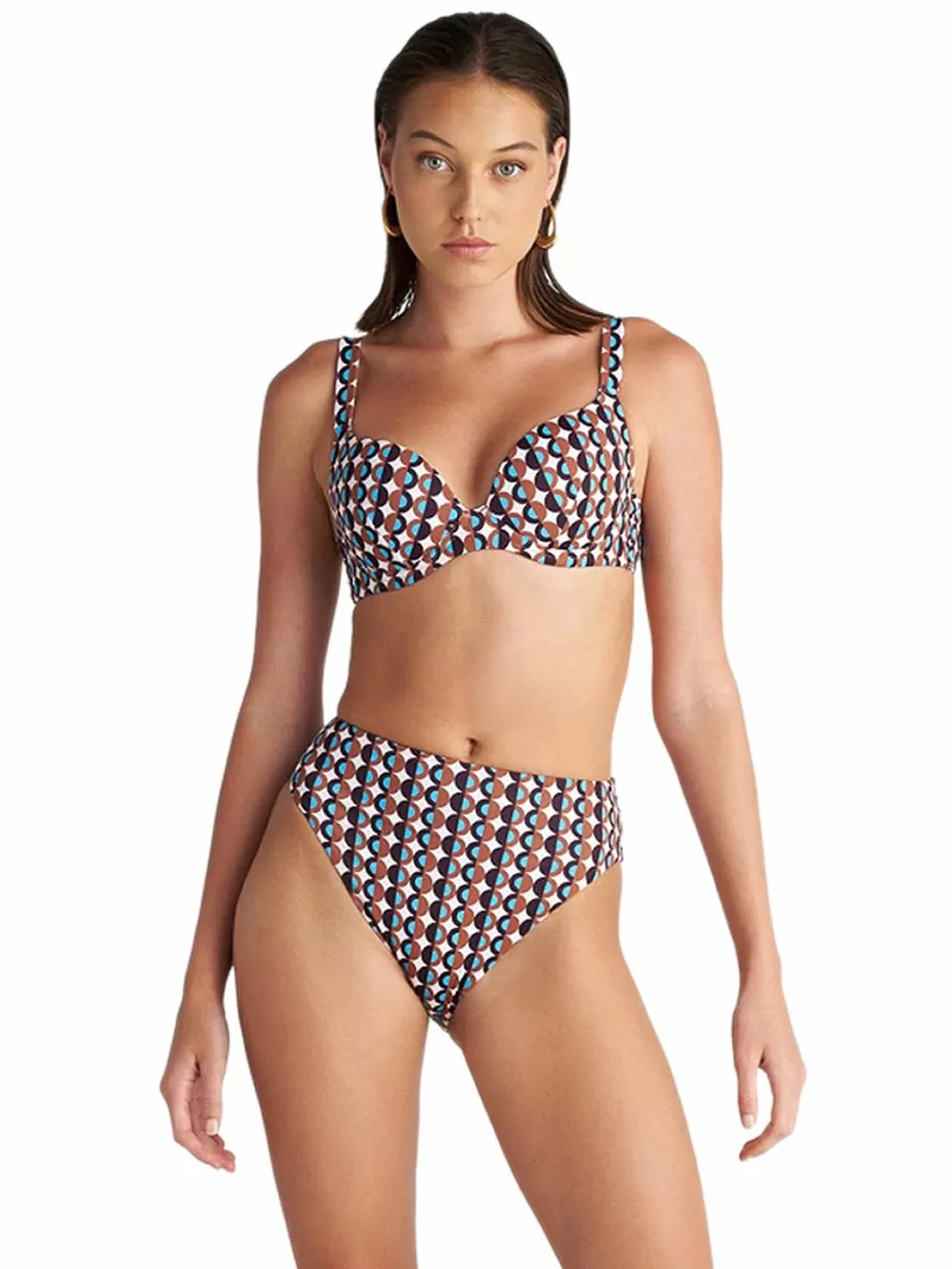 Μαγιό BLU4U Polca Borders Μπικίνι Σλιπ Κανονικό Ψηλό & Φαρδύ