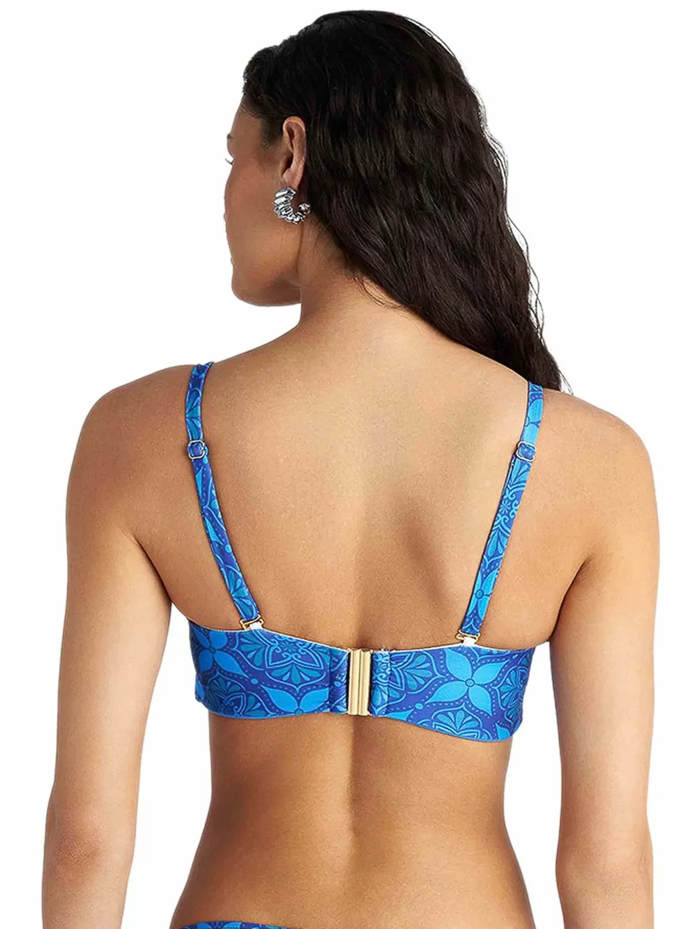 Μαγιό BLU4U Blue Ikat Μπικίνι Τοπ Strapless - Μεγάλο Στήθος - Ήπια Ενίσχυση