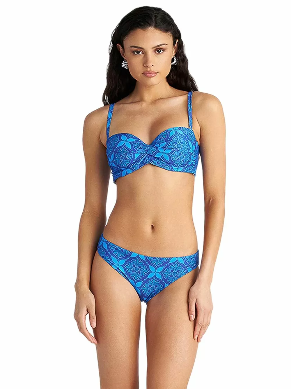 Μαγιό BLU4U Blue Ikat Μπικίνι Τοπ Strapless - Μεγάλο Στήθος - Ήπια Ενίσχυση