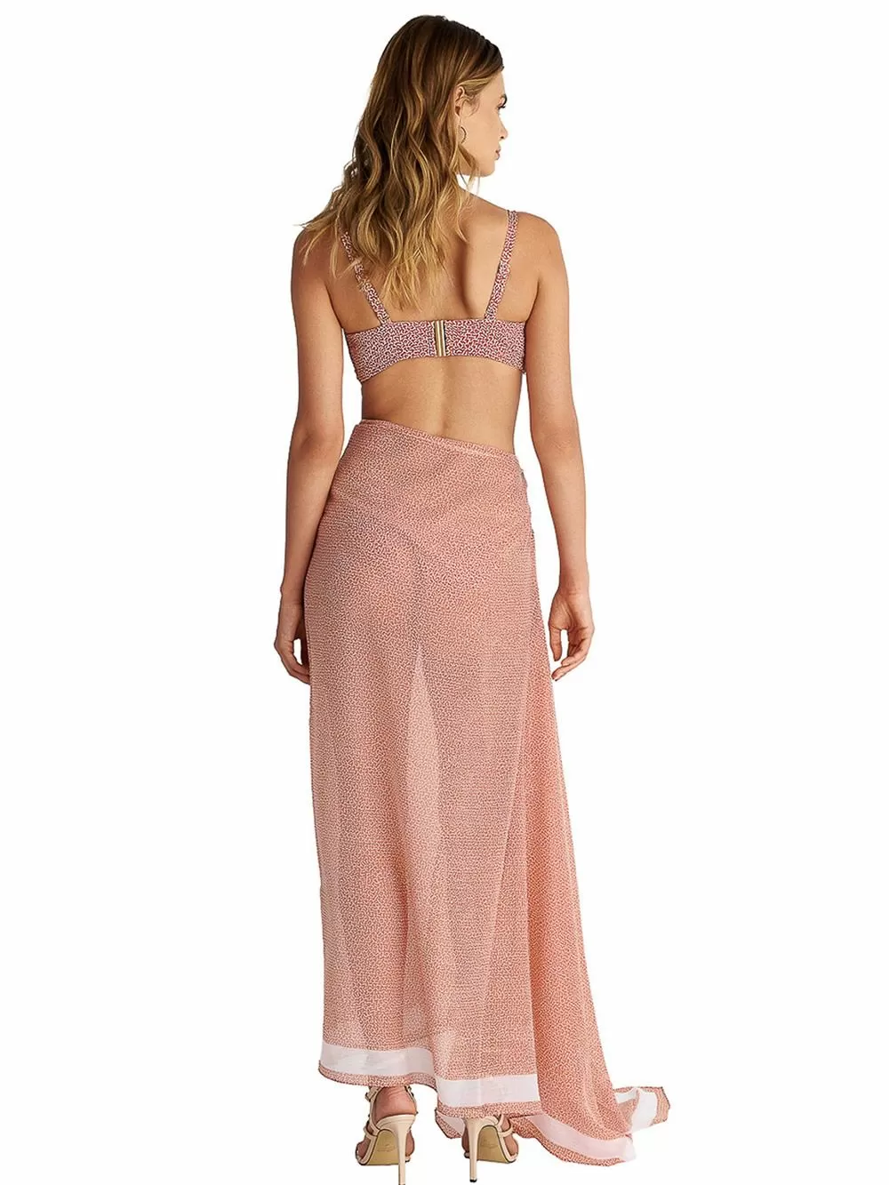 Beachwear BLU4U Παρεό Bronze Pixel - Αέρινο Ύφασμα