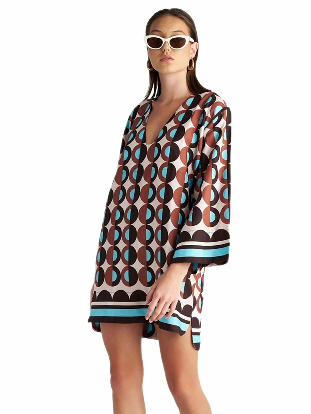 Beachwear BLU4U Polca Borders Φόρεμα Θαλάσσης 