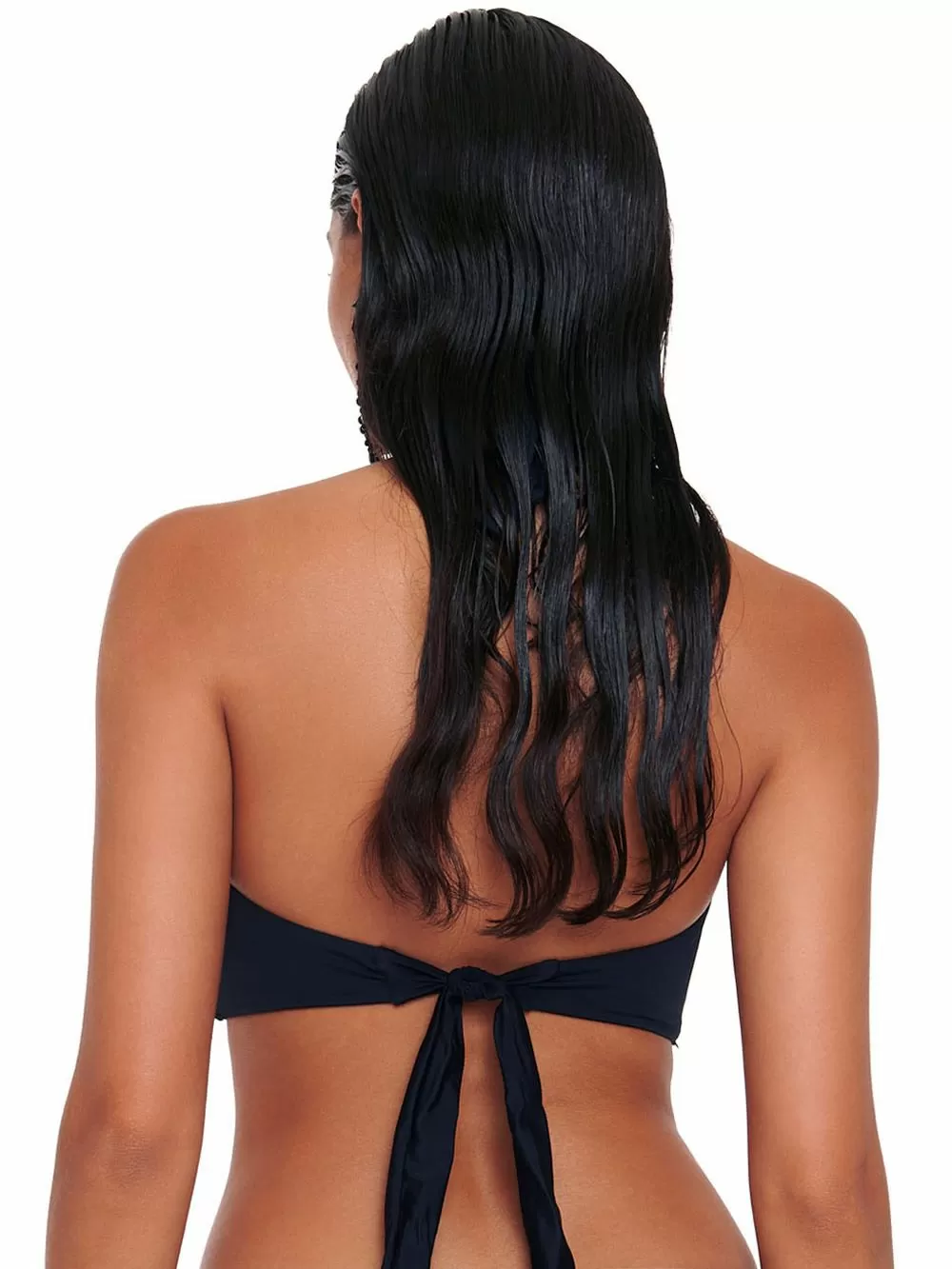 Μαγιό BLUEPOINT Black & White Addiction Τοπ Μπικίνι - Αόρατη Ενίσχυση - Strass