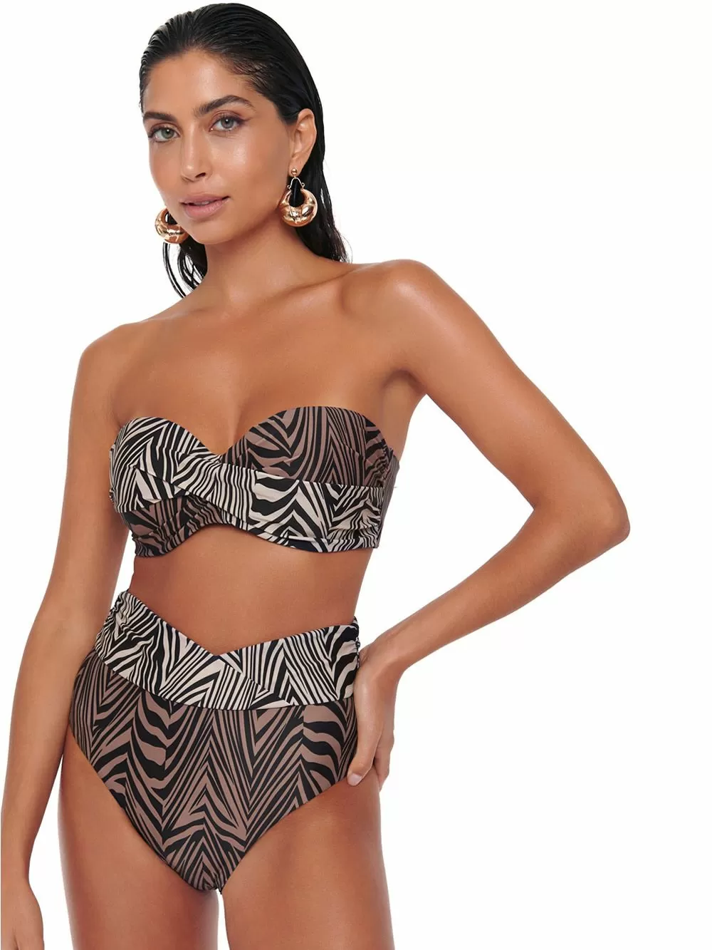 Μαγιό BLUEPOINT African Queen Σουτιέν Μπικίνι Strapless - Μεγάλο Στήθος