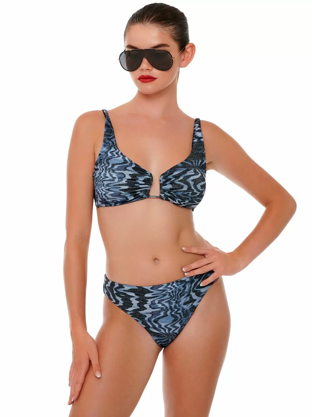 Μαγιό BLUEPOINT Water Gate Silver Τρίγωνο Μπικίνι - Αφαιρούμενη Ενίσχυση - Lurex