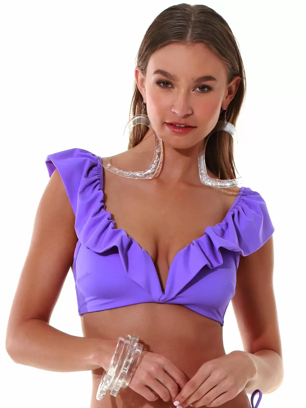 Μαγιό BLUEPOINT Solids Μπικίνι Τοπ- Αόρατη Ενίσχυση - Βολάν