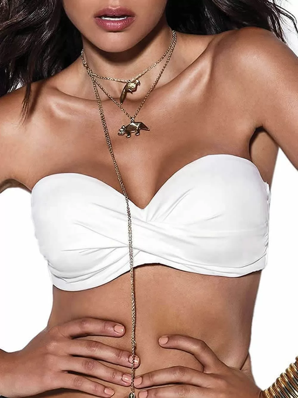 Μαγιό BLUEPOINT Solids Σουτιέν Μπικίνι Strapless - Μεγάλο Στήθος