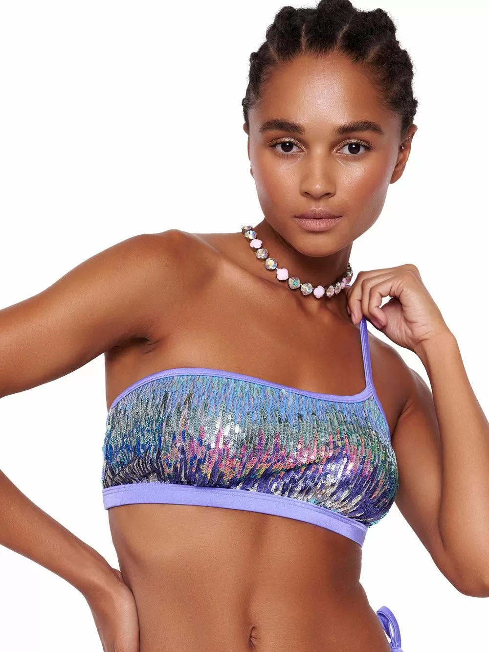 Μαγιό BLUEPOINT Round Midnight Μπικίνι Τοπ - Αόρατη Ενίσχυση - Παγιέτες