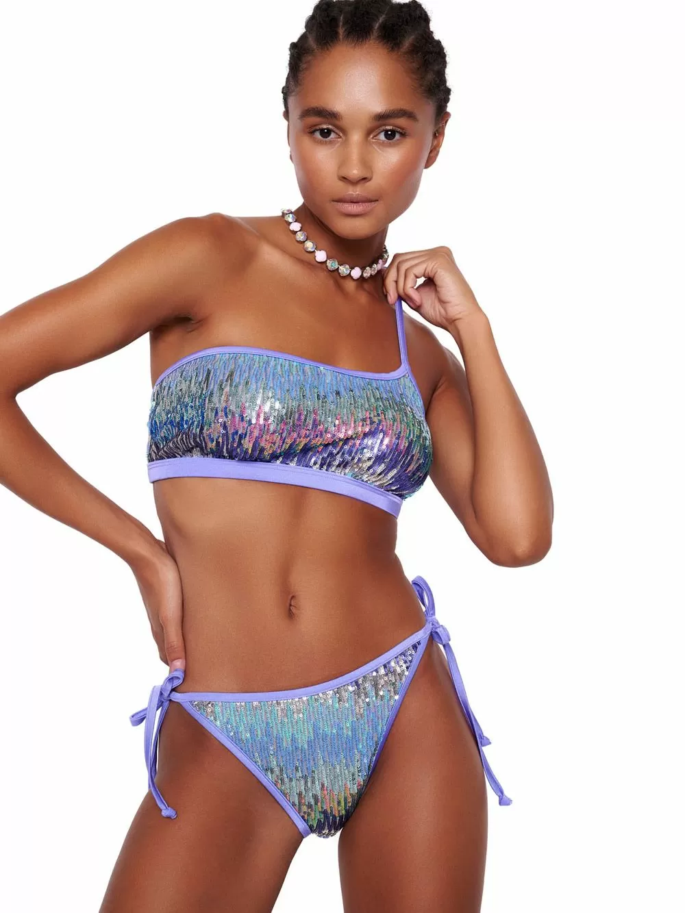 Μαγιό BLUEPOINT Round Midnight Μπικίνι Τοπ - Αόρατη Ενίσχυση - Παγιέτες