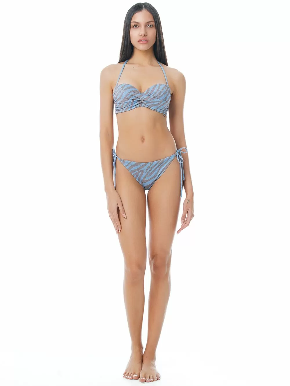 Μαγιό BLUEPOINT Candy Rush Σλιπ Μπικίνι Κανονικό Δετό - Λαμπερό Lurex