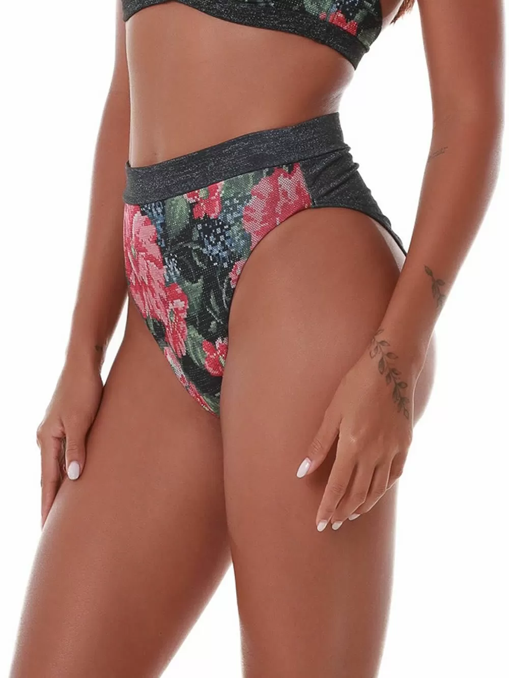 Μαγιό BLUEPOINT Secret Garden Σλιπ Μπικίνι Κανονικό Ψηλόμεσο - Lurex