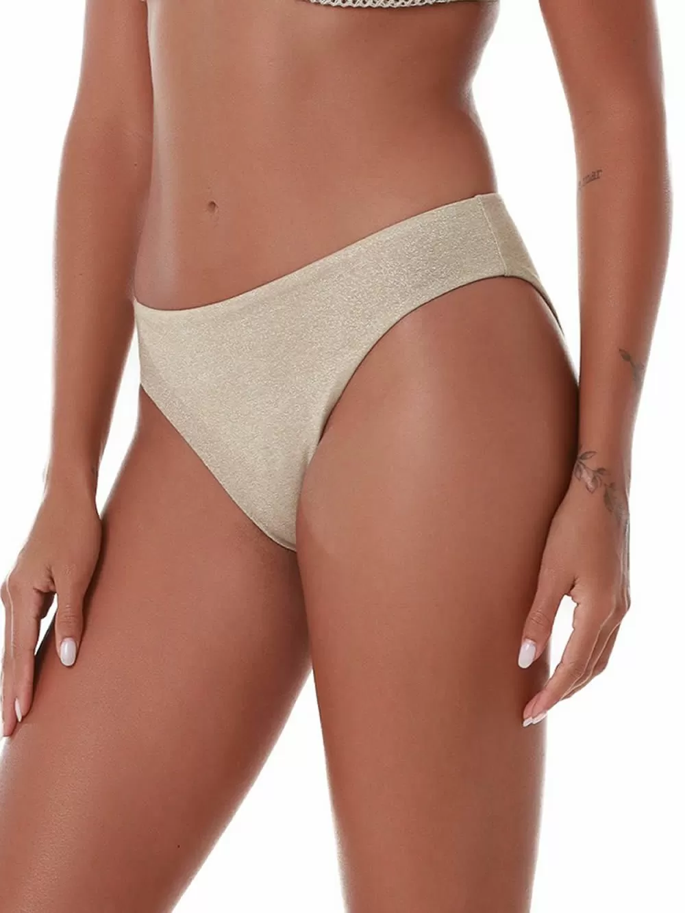 Μαγιό BLUEPOINT Gold Net Σλιπ Μπικίνι Κανονικό Tai - Αόρατες Ραφές - Lurex