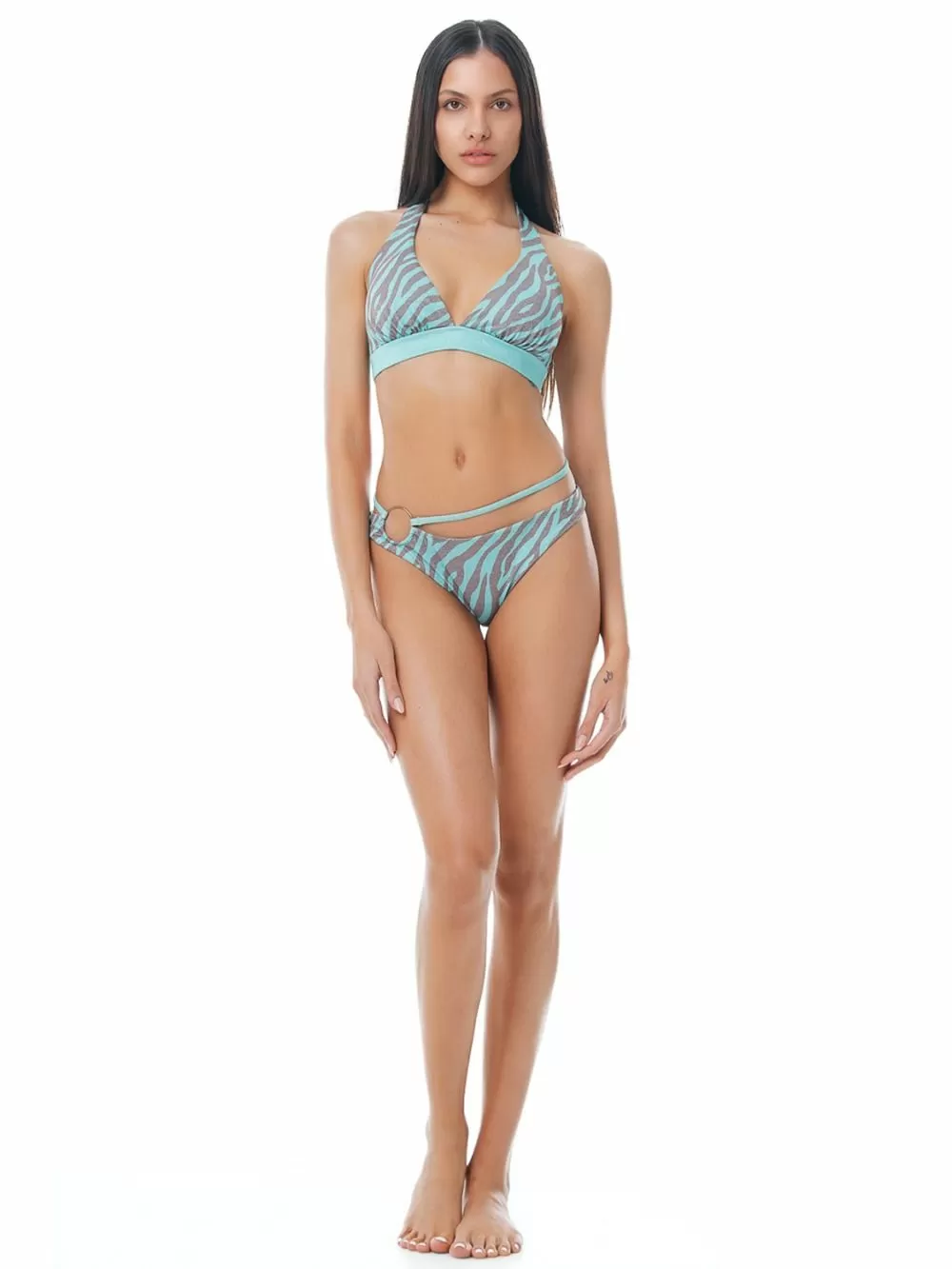 Μαγιό BLUEPOINT Candy Rush Τρίγωνο Μεγάλο Στήθος - Αφαιρούμενη Ενίσχυση - Λαμπερό Lurex