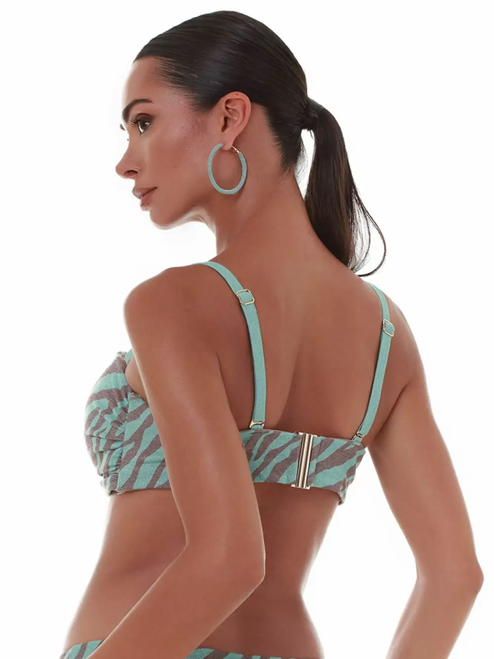 Μαγιό BLUEPOINT Candy Rush Strapless Μεγάλο Στήθος - Σταθερό Κράτημα - Lurex