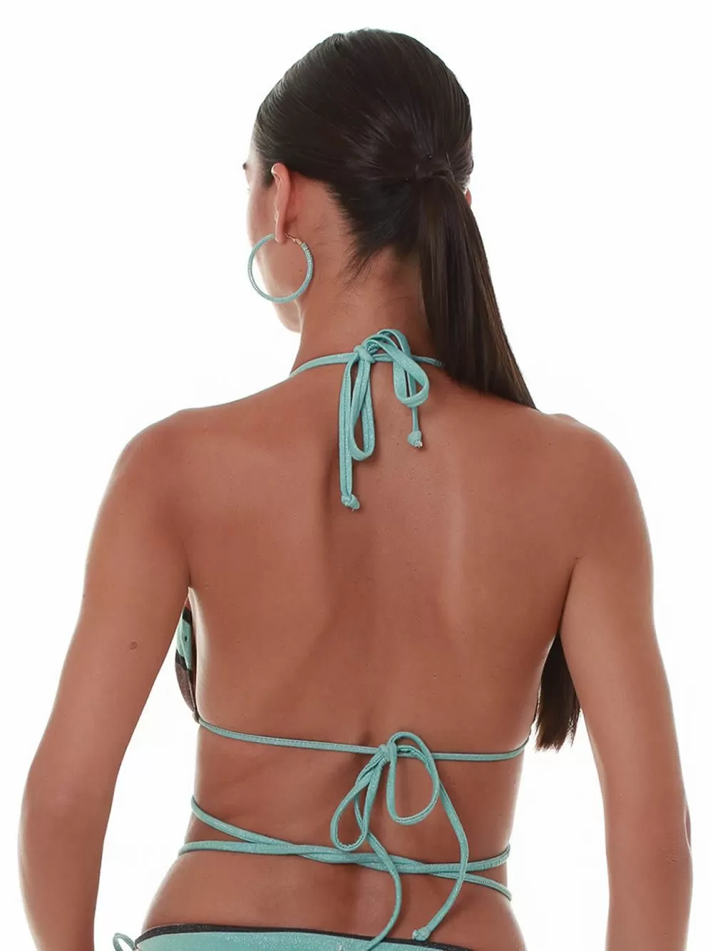 Μαγιό BLUEPOINT Candy Stripes Τρίγωνο Μπικίνι - Ενίσχυση - Λωρίδες - Lurex