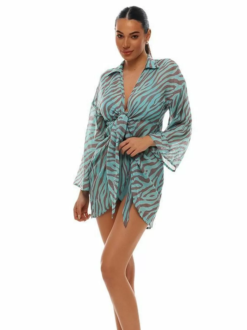 Beachwear BLUEPOINT Κιμονό Θαλάσσης Candy Rush - Αέρινο Ύφασμα