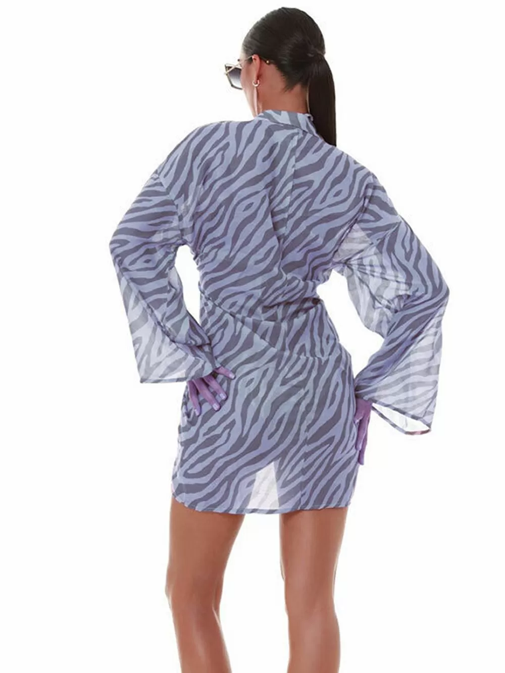 Beachwear BLUEPOINT Κιμονό Θαλάσσης Candy Rush - Αέρινο Ύφασμα