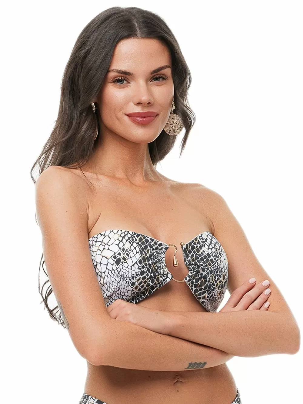Μαγιό BLUEPOINT Luxe for Less Τοπ Strapless - Αόρατη Ενίσχυση - Κόσμημα