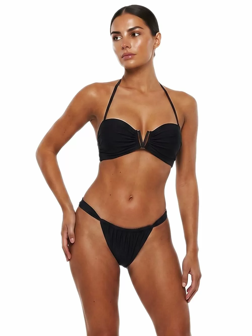 Μαγιό BLUEPOINT Solids Τοπ Strapless Push Up - Πλούσιο Μπούστο - Κόσμημα V