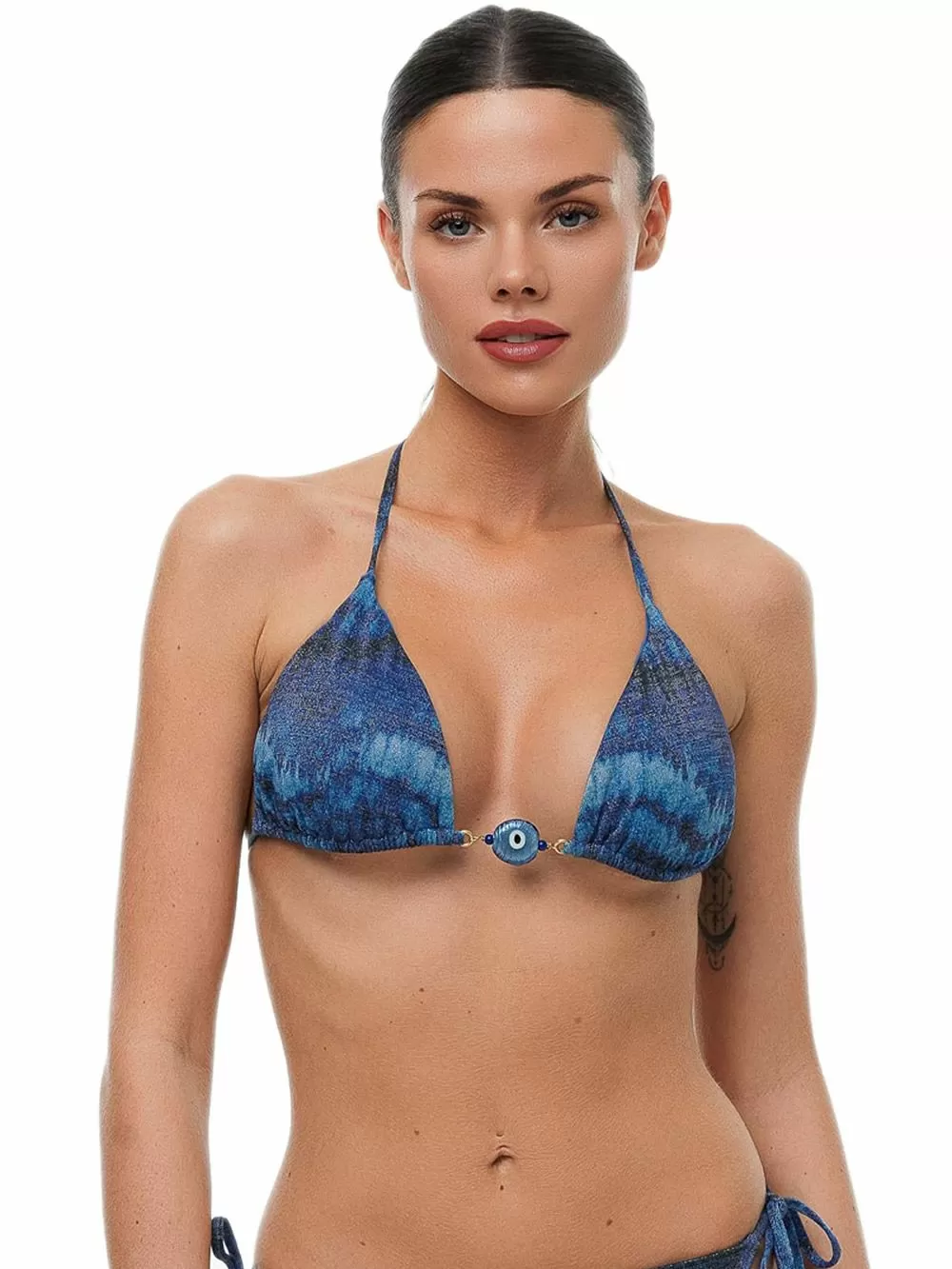 Μαγιό BLUEPOINT Ocean Blue Τρίγωνο Μπικίνι - Διακριτικό Lurex