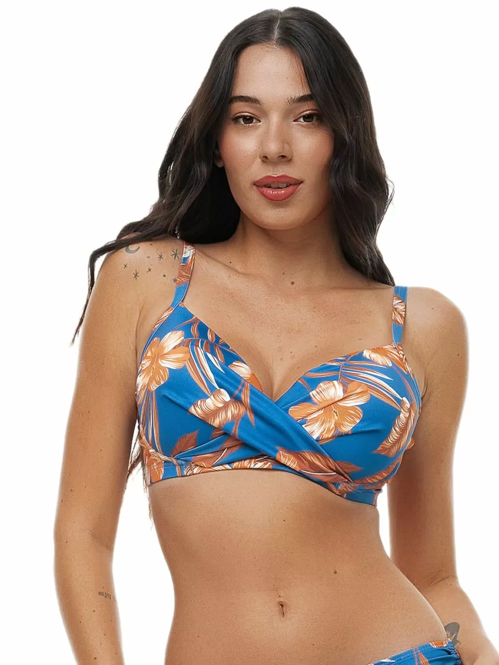 Μαγιό BLUEPOINT Flower Dream Μπικίνι Top - Μεγάλο Στήθος - Ήπια Ενίσχυση