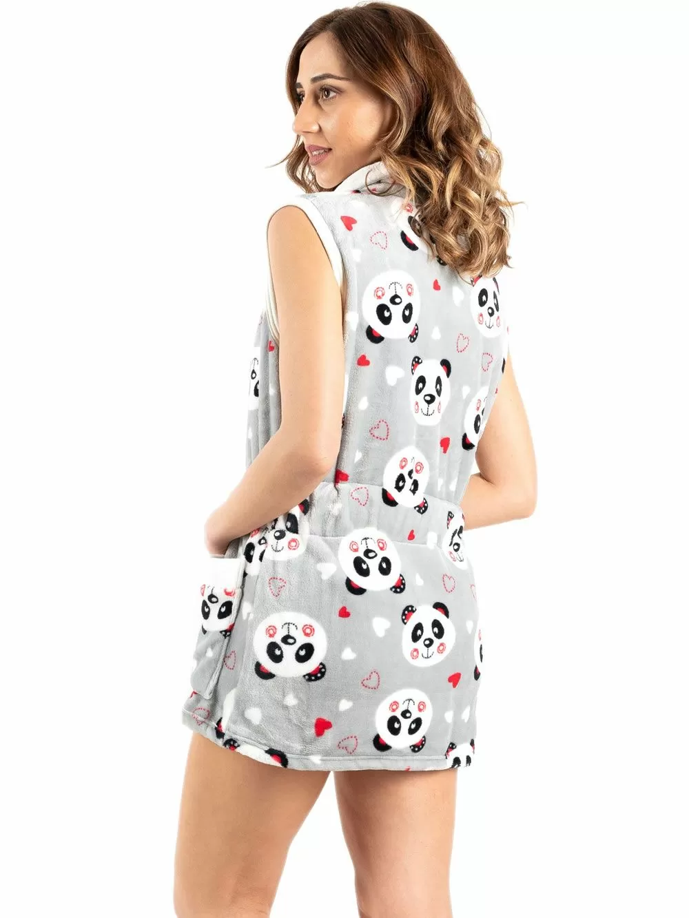 Γυναικεία Ρόμπα BONNE NUIT - Ζεστό & Απαλό Fleece - Panda 