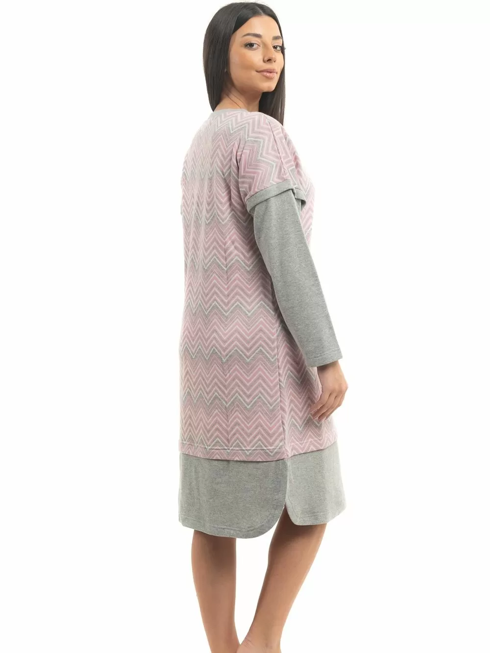 Νυχτικό BONNE NUIT -Γεμάτο Βαμβάκι -Ζακάρ Σχέδιο & Κουμπιά 