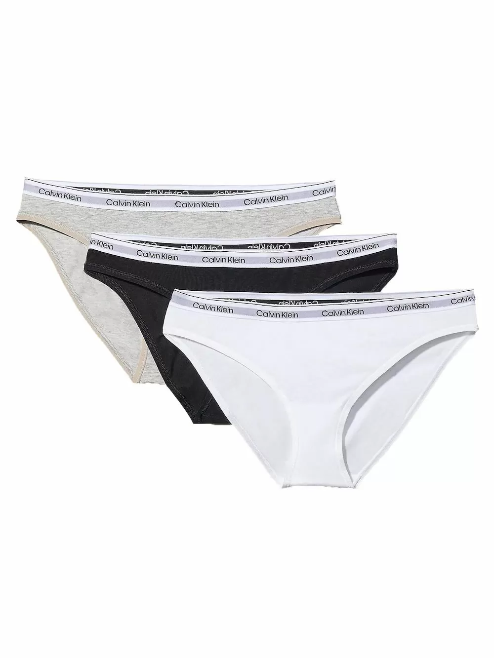 CALVIN KLEIN Γυναικείο Slip Κανονικό Χαμηλό - Modern Logo - Πακέτο με 3