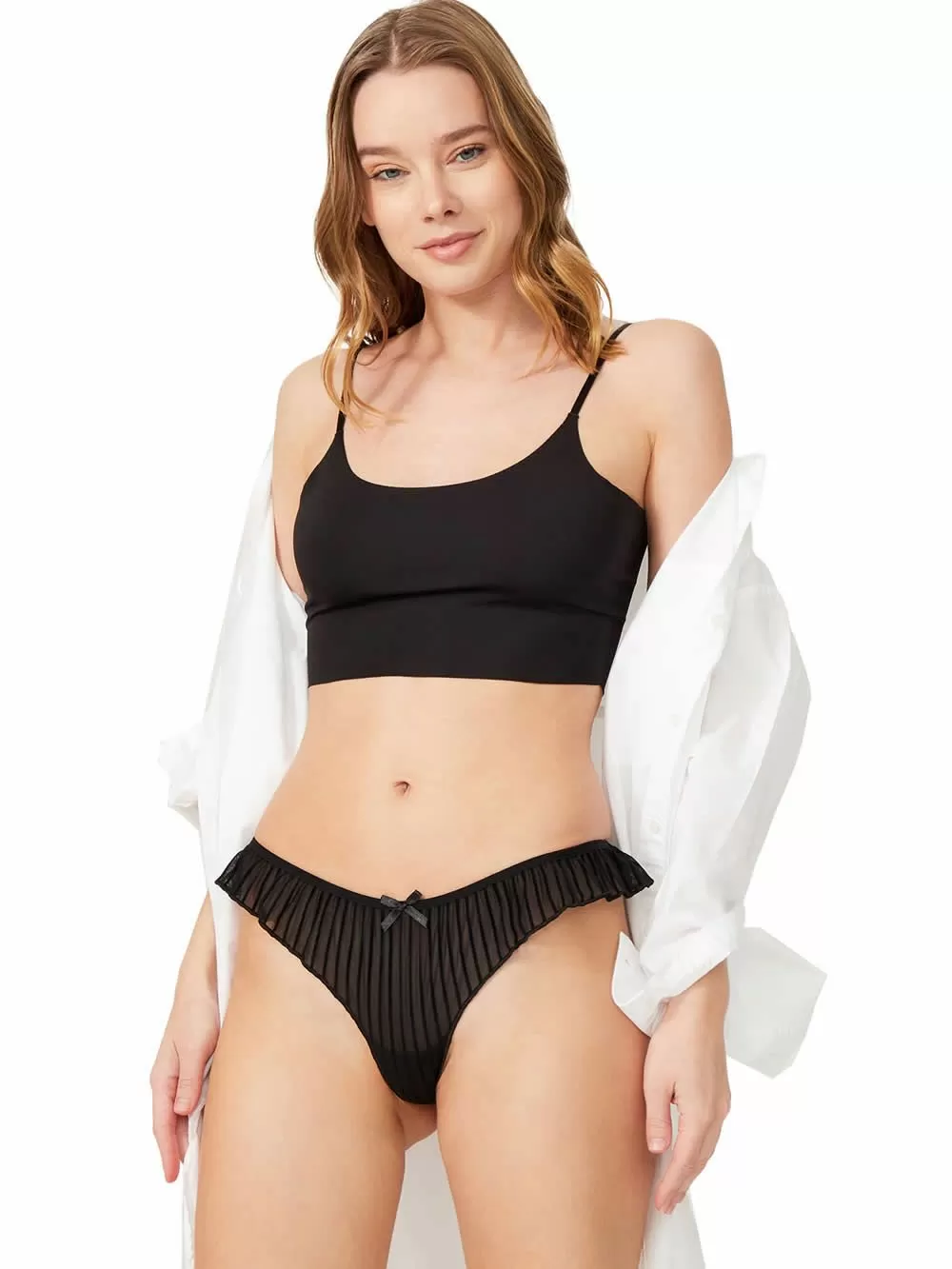 COTTONHILL String - Βολάν Σχέδιο - Βελούδινες Λωρίδες 