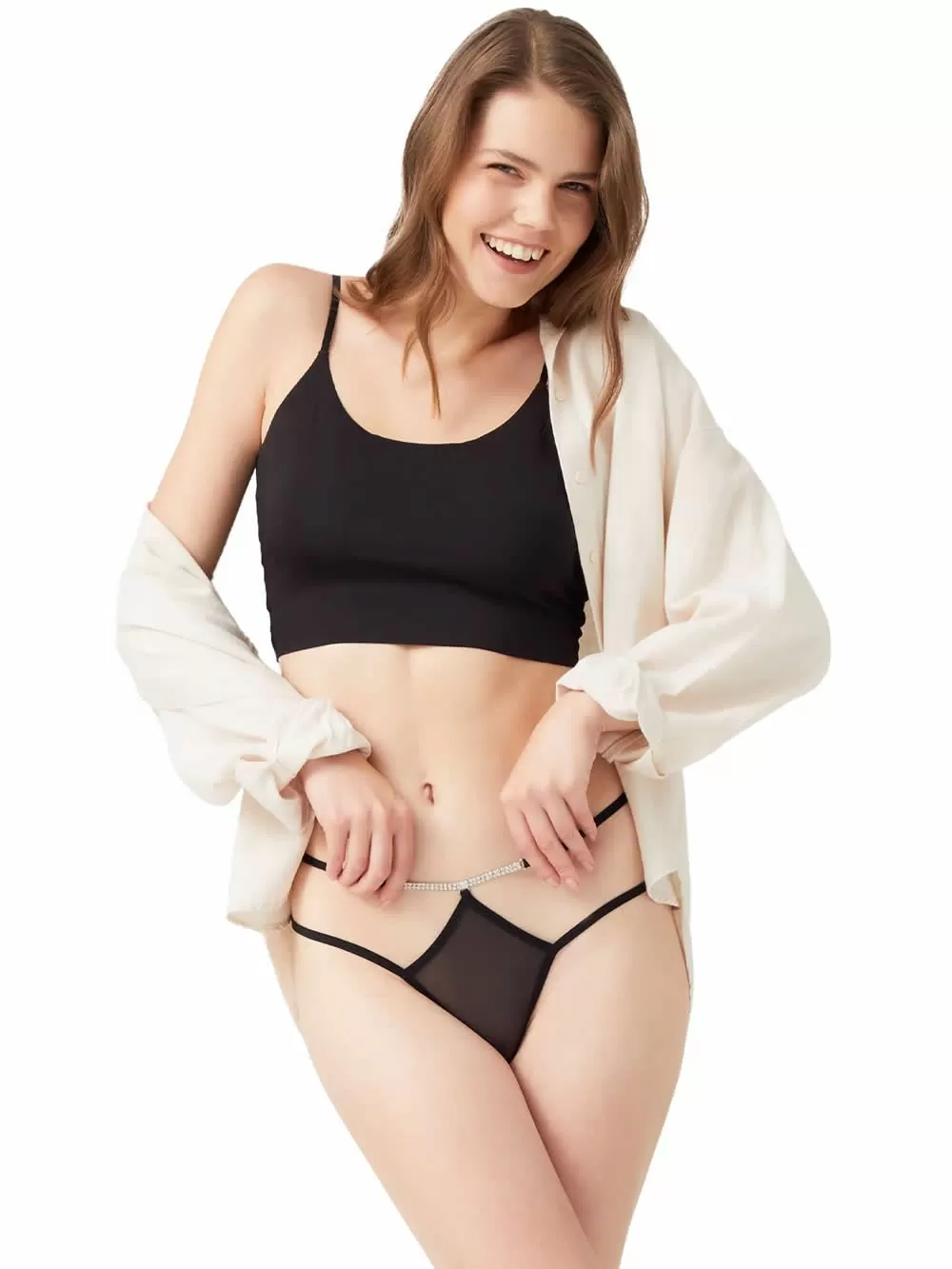 COTTONHILL String - Σατινέ Διαφάνεια - Λαμπερό Κόσμημα