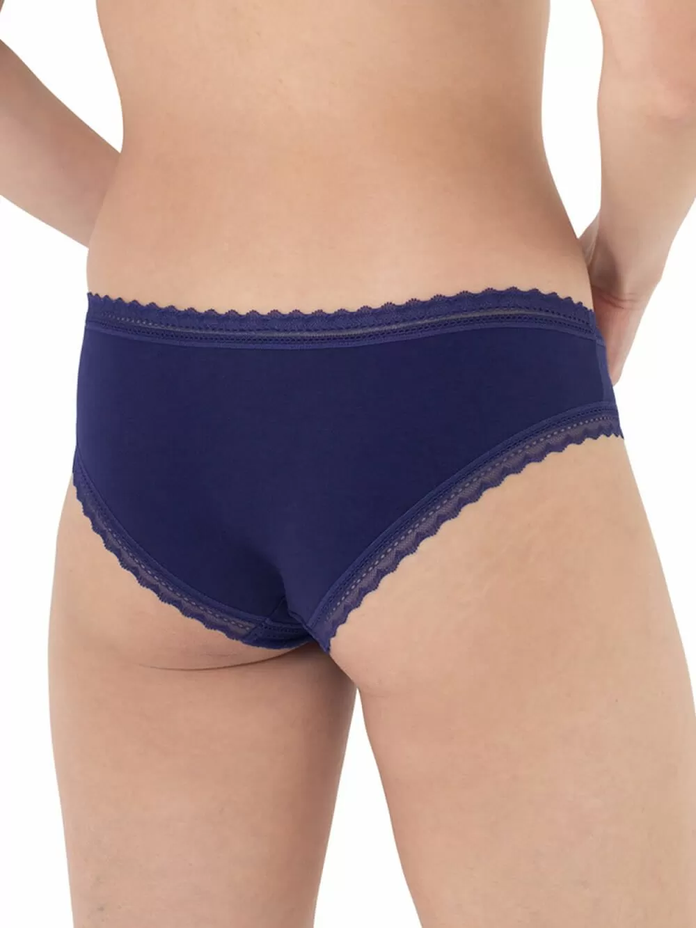 DORINA Slip Hipster LILA - 1+1 ΔΩΡΟ - Δαντέλα - Οργανικό Βαμβάκι 