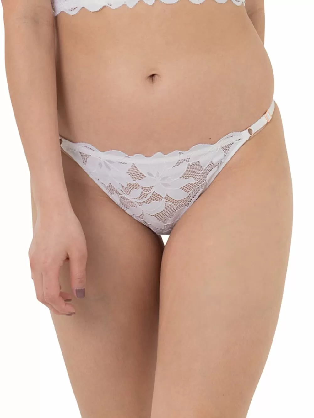 DORINA Slip Κανονικό LILIAS - Σατινέ Ύφασμα & Δαντέλα - Eco Fibres 
