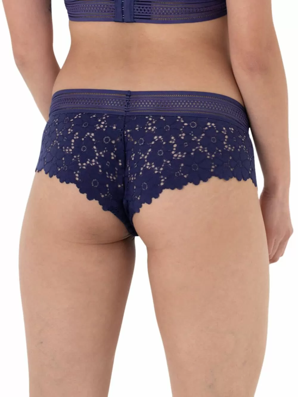 DORINA Slip Boxer Lyra - Πλεχτή Βαμβακερή Δαντέλα 