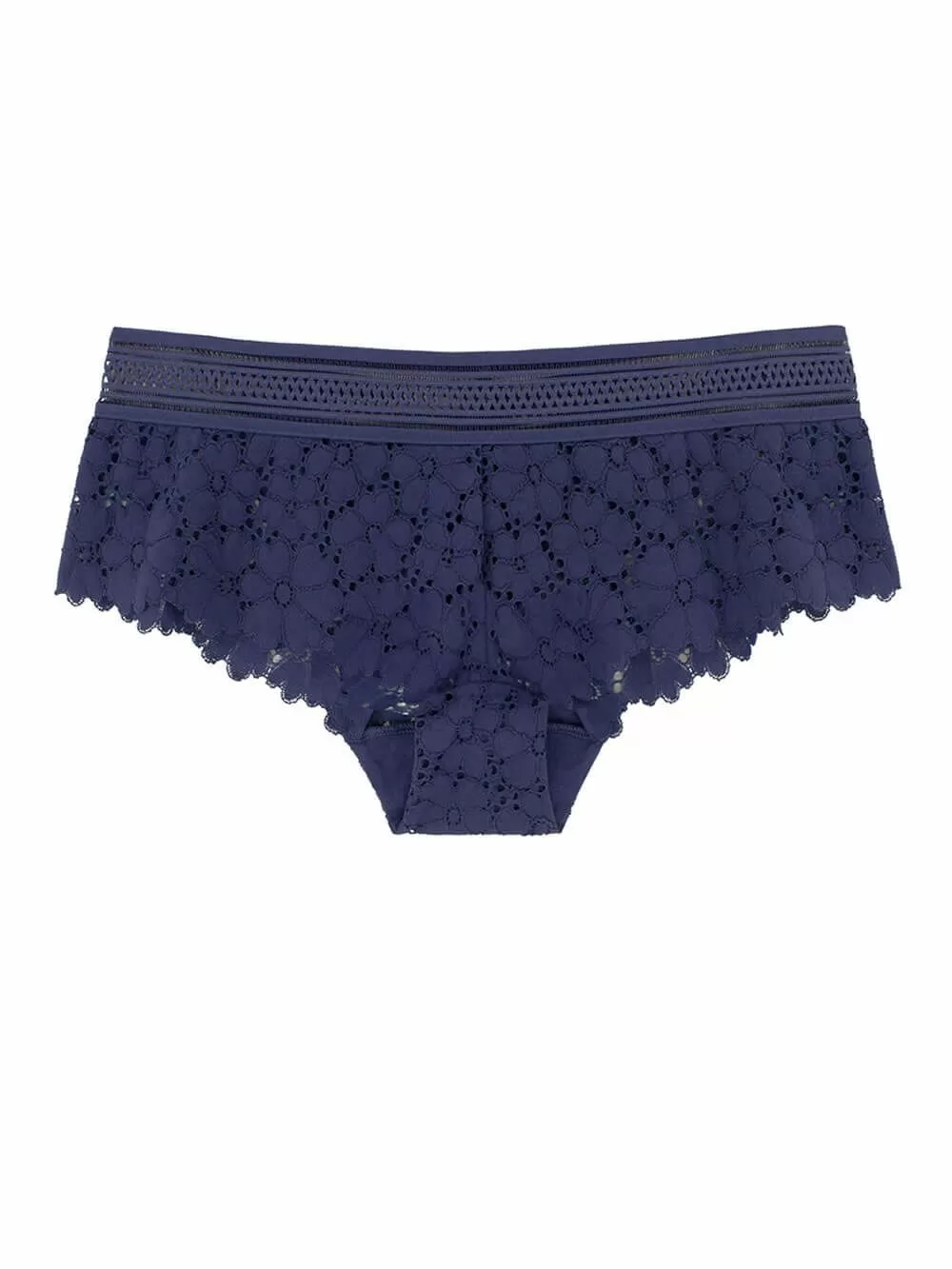 DORINA Slip Boxer Lyra - Πλεχτή Βαμβακερή Δαντέλα 