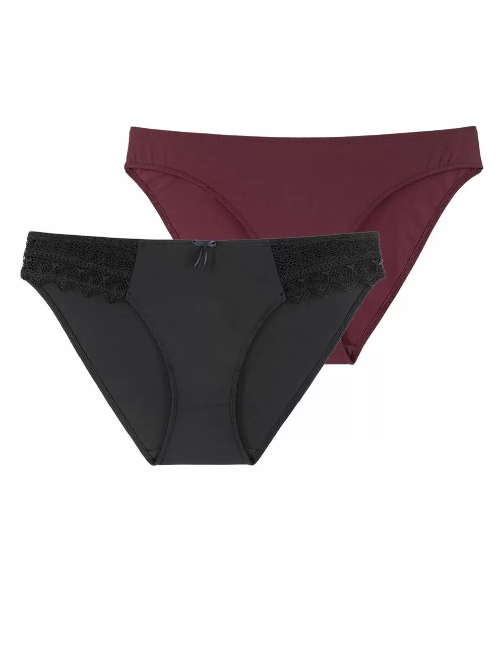 DORINA Slip Κανονικό MAKAYLA - 1+1 ΔΩΡΟ - Σατινέ Ύφασμα & Δαντέλα