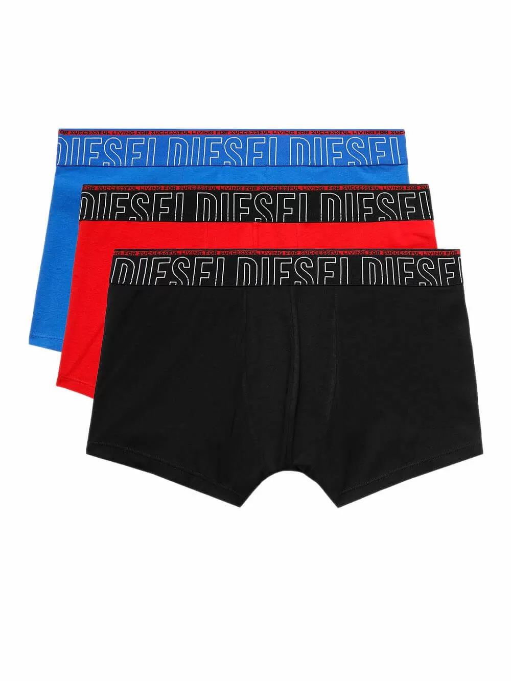 DIESEL Damien Boxer - Ελαστικό Βαμβάκι - Πακέτο με 3