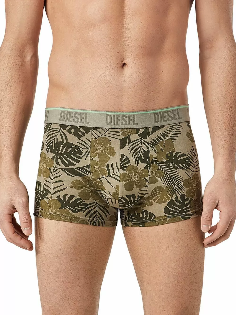 DIESEL Damien Boxer - Ελαστικό Βαμβάκι - Tropical Print - Πακέτο με 3