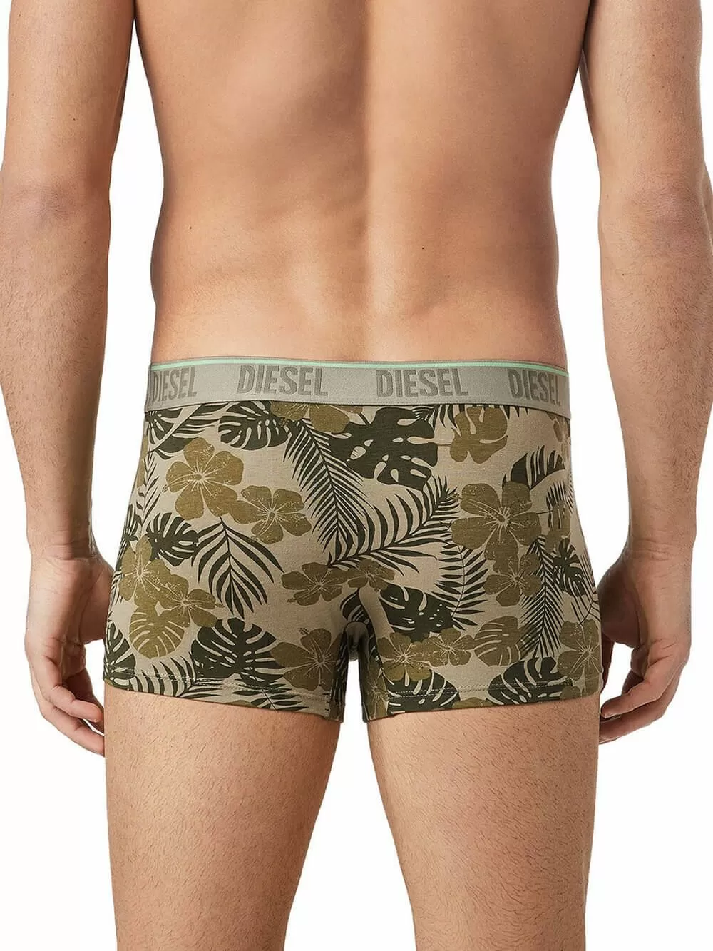 DIESEL Damien Boxer - Ελαστικό Βαμβάκι - Tropical Print - Πακέτο με 3