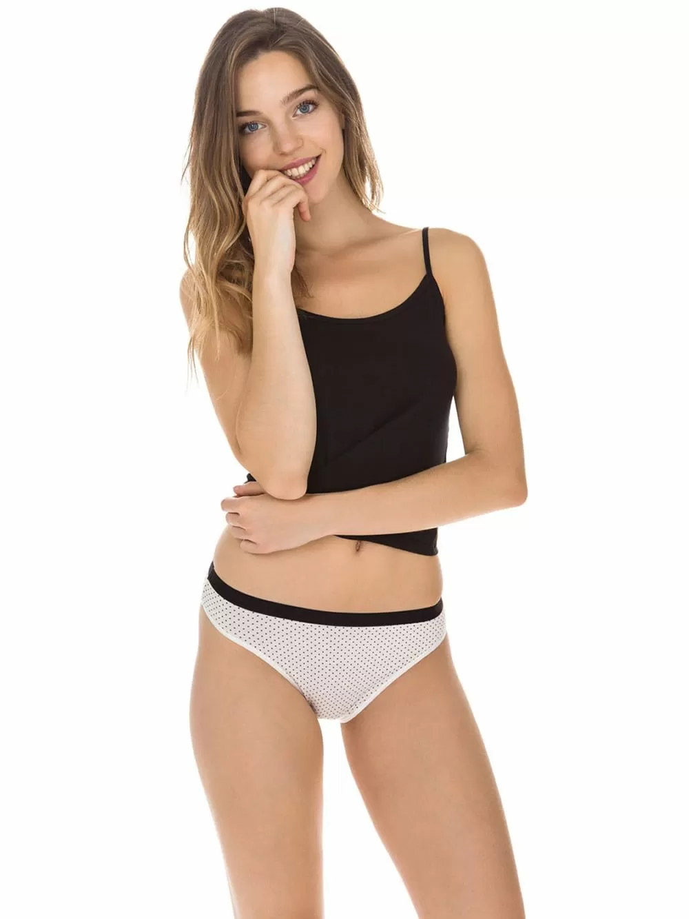 DIM Γυναικεία Σλιπς Les Pockets Cotton 4V5 - Βαμβακερά - Πακέτο με 3