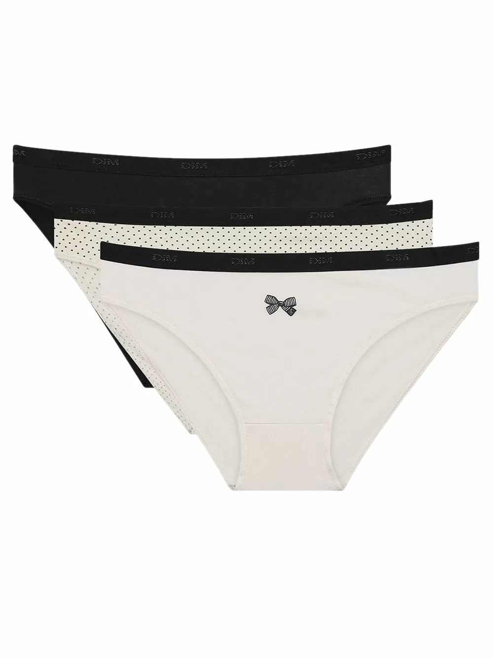 DIM Γυναικεία Σλιπς Les Pockets Cotton 4V5 - Βαμβακερά - Πακέτο με 3