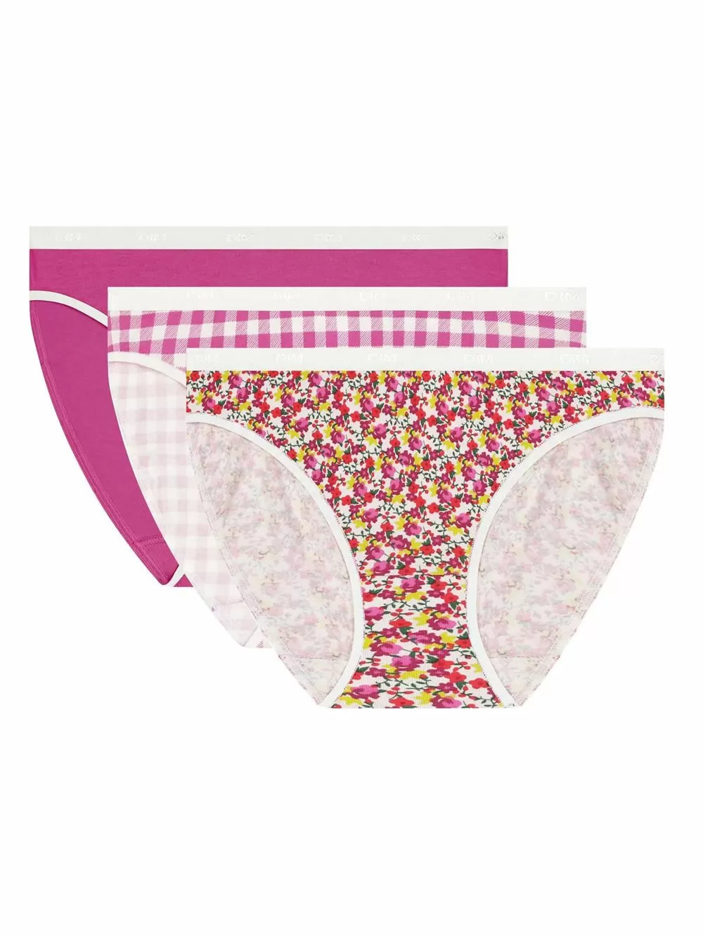 DIM Γυναικεία Σλιπ Les Pockets Cotton BBW - Βαμβακερά - Πακέτο με 3