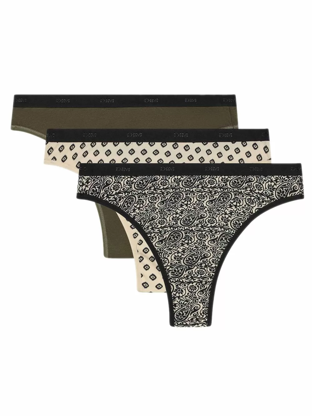 DIM Γυναικεία String Les Pockets Cotton B7Z - Βαμβακερά - Πακέτο με 3