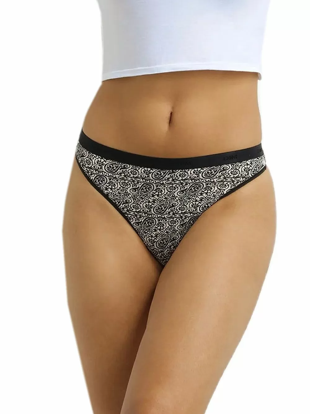 DIM Γυναικεία String Les Pockets Cotton B7Z - Βαμβακερά - Πακέτο με 3