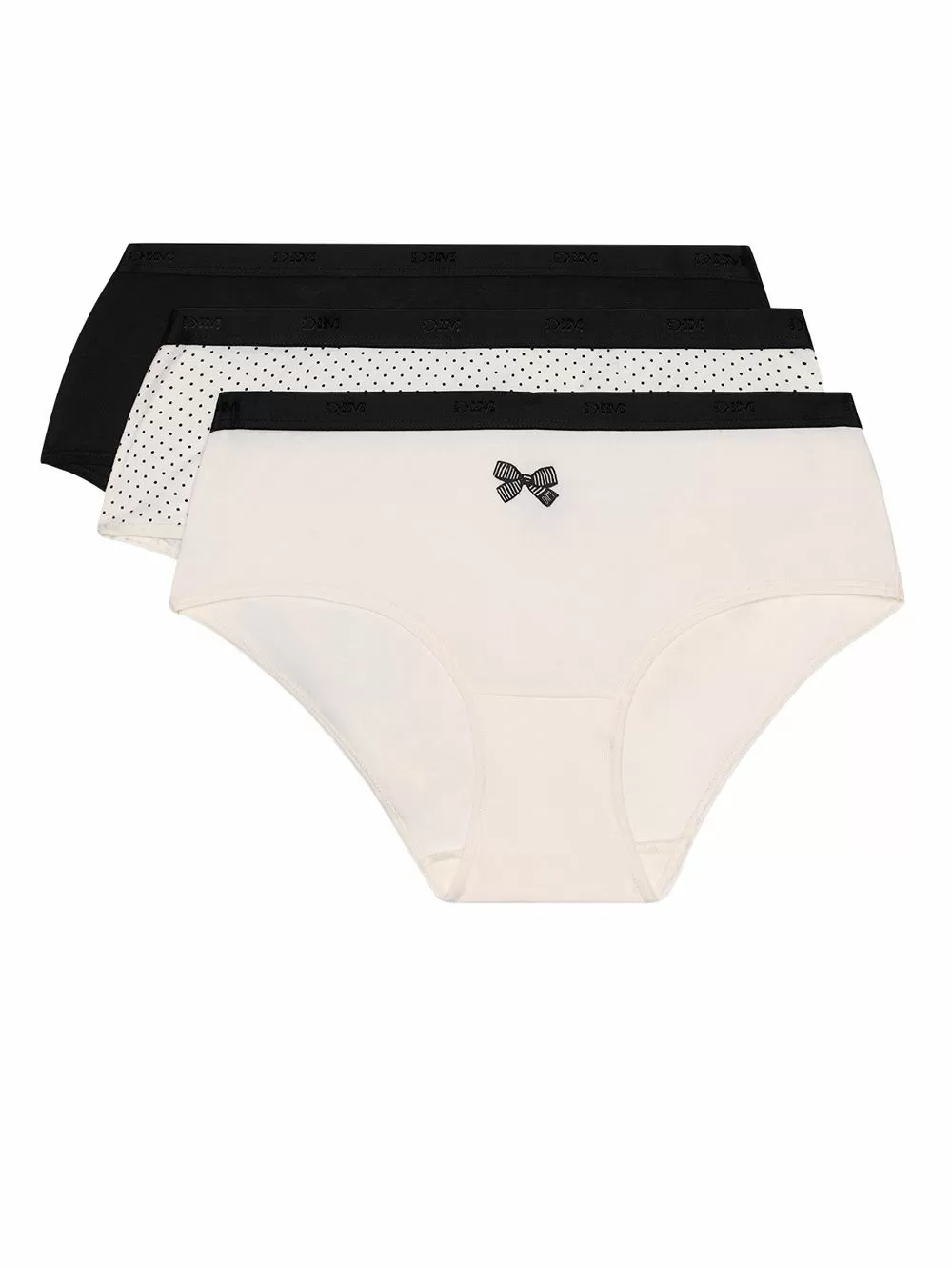 DIM Γυναικεία Boxers Les Pockets Cotton 4V5 - Βαμβακερά - Πακέτο με 3