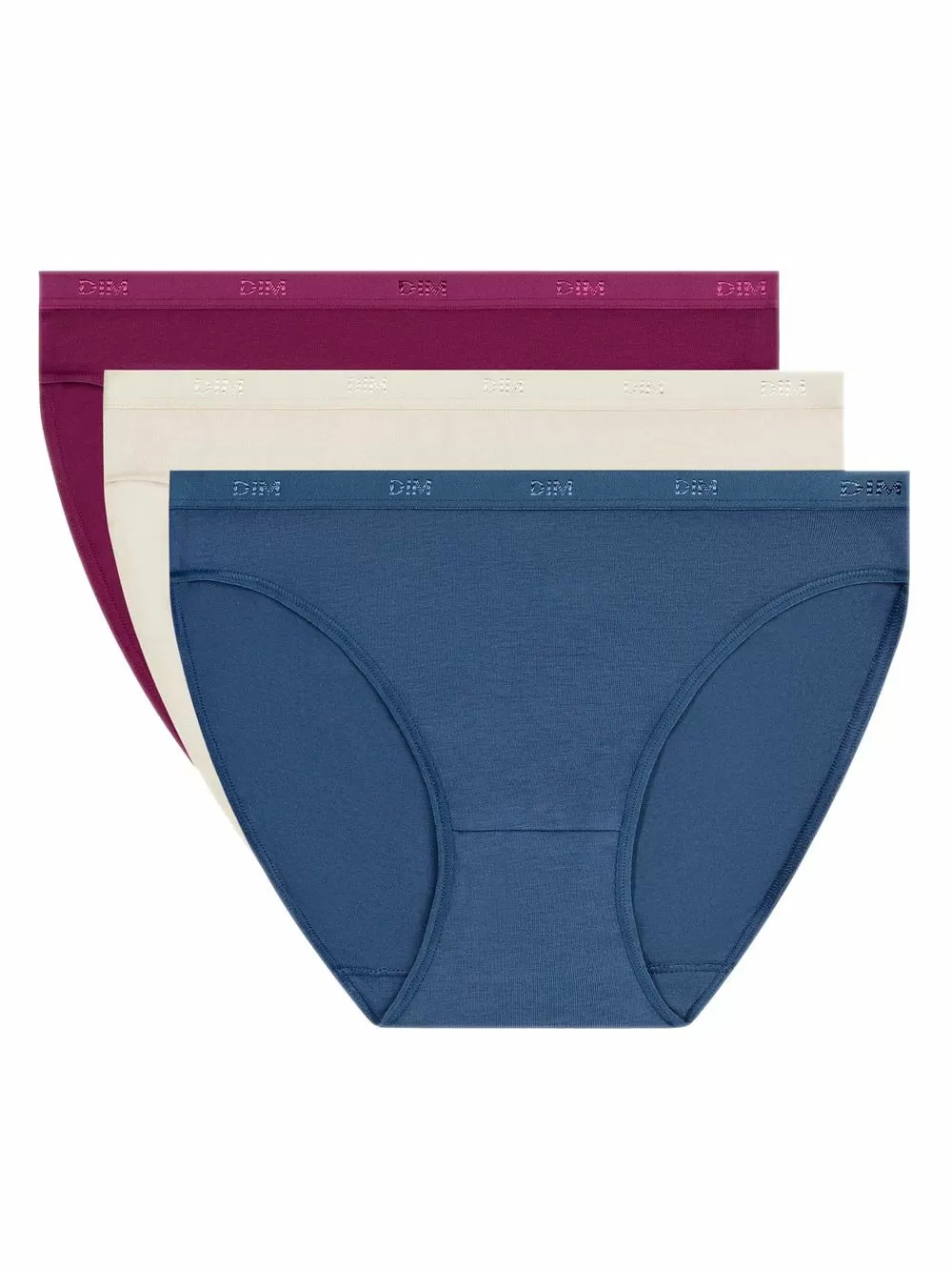 DIM Γυναικεία Slip Les Pockets Cotton Eco BC9 - Βαμβακερά - Πακέτο με 3