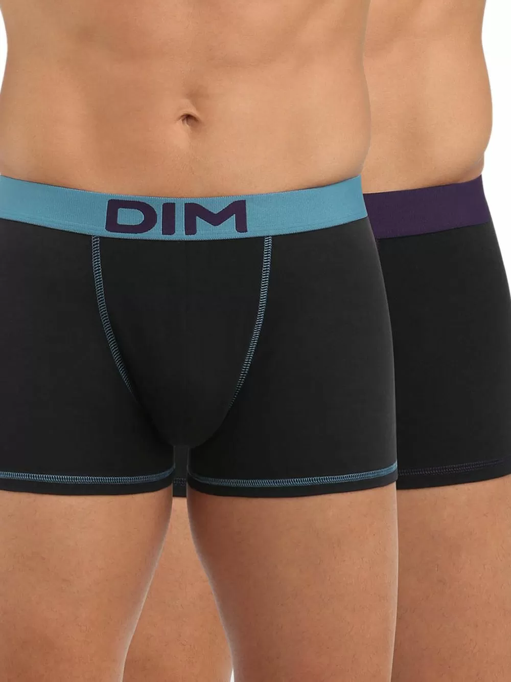DIM Ανδρικό Boxer 9LP - Cotton Stretch - Ελαστικό Βαμβάκι - Πακέτο με 2