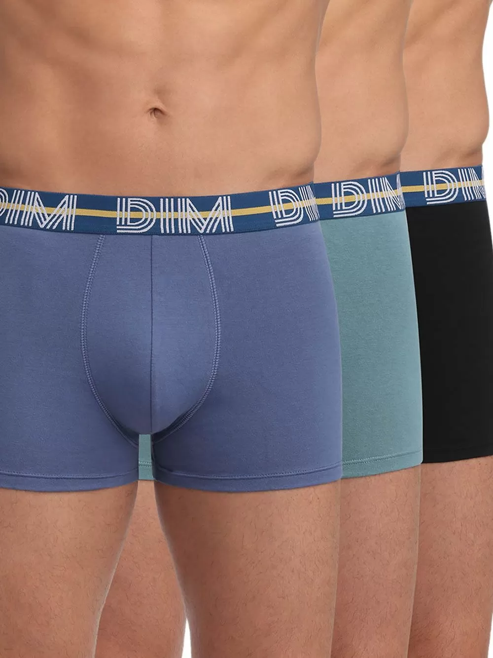 DIM Ανδρικό Boxer 96A - Cotton Stretch - Ελαστικό Βαμβάκι - Πακέτο με 3