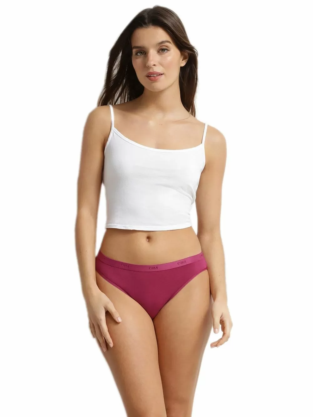 DIM Γυναικεία Slip Les Pockets Cotton Eco BC8 - Βαμβακερά - Πακέτο με 3